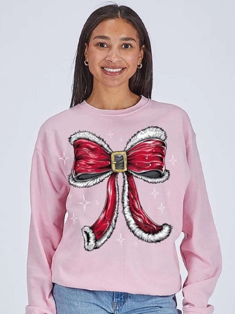 Simply Southern Santa Bow Sweatshirt